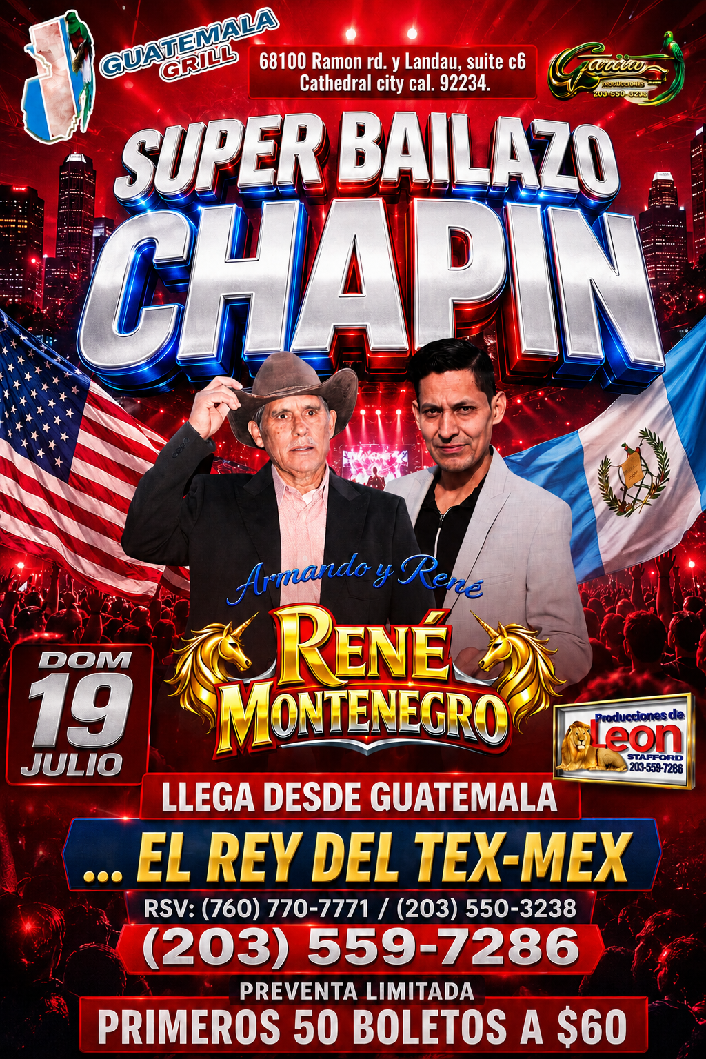 Buy tickets for RENE MONTENEGRO / EL REY DEL TEX - MEX RENE MONTENEGRO / EL REY DEL TEX - MEX