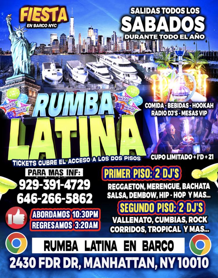 Buy tickets for LATIN BOAT PARTY LATIN BOAT PARTY