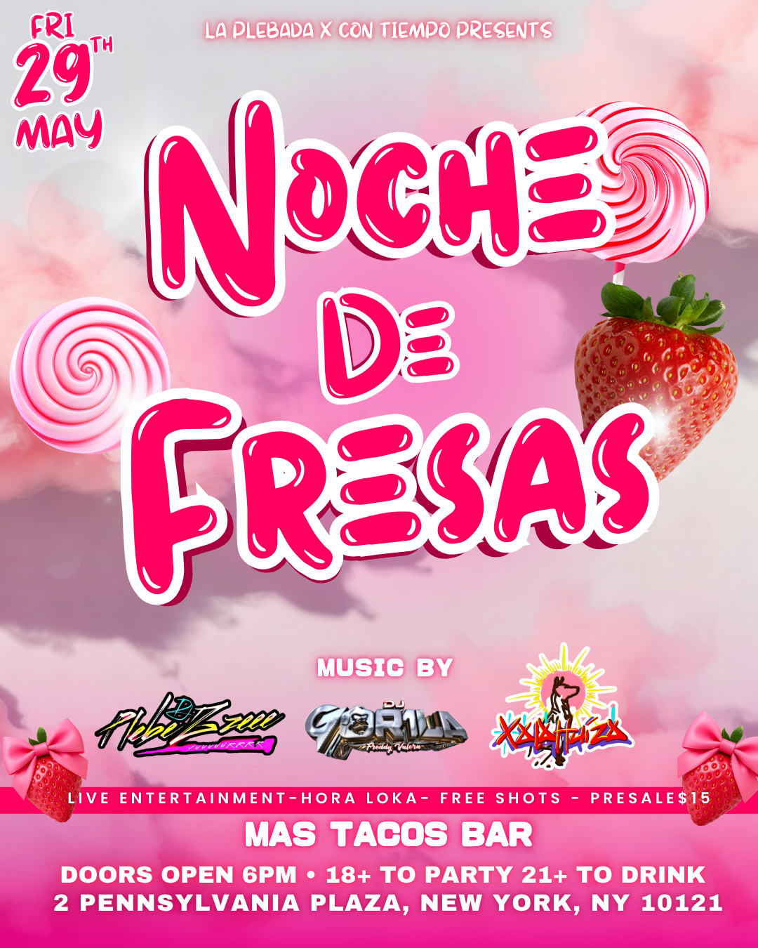 Buy tickets for NOCHE DE FRESAS NOCHE DE FRESAS