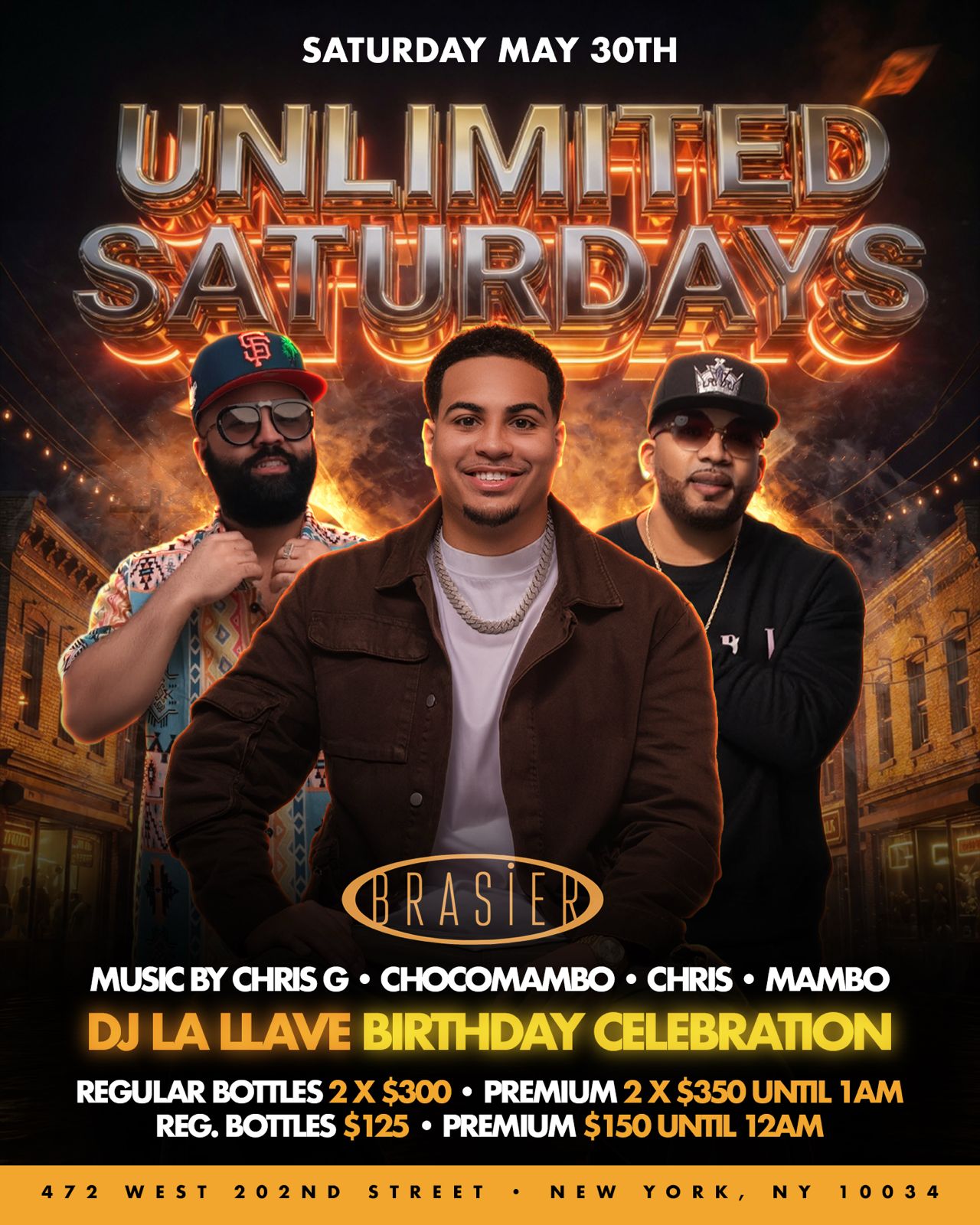 UNLIMITED SATURDAY BRASIER