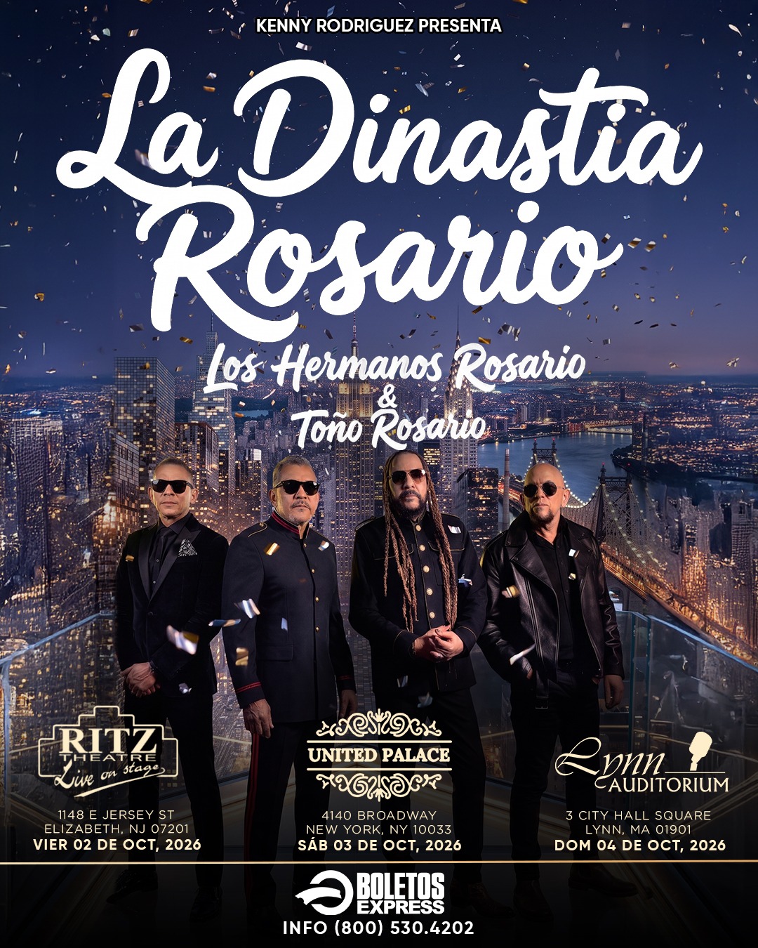 Buy tickets for LA DINASTIA ROSARIO - BOSTON LA DINASTIA ROSARIO - BOSTON