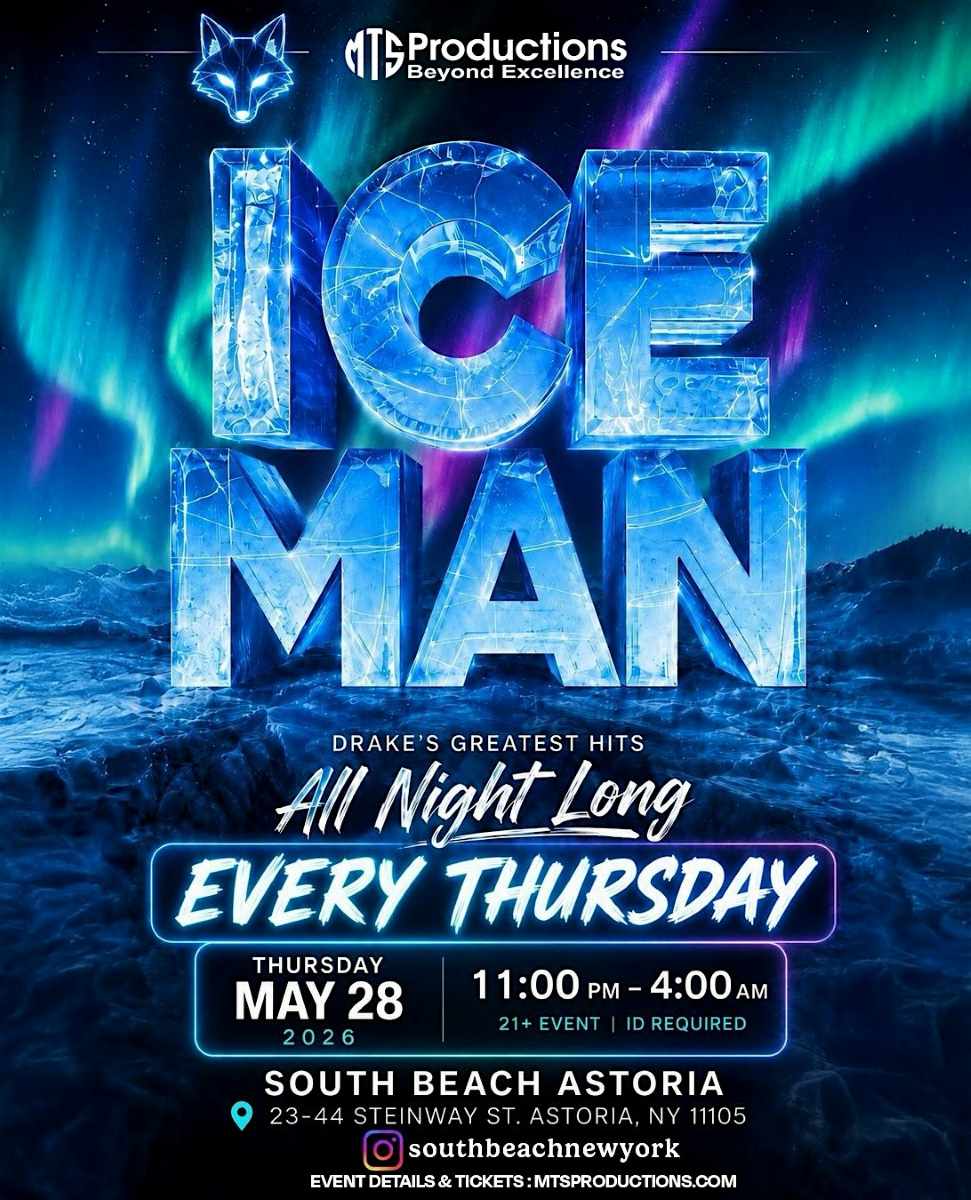 Ice Man Thursdays at South Beach Astoria – Thursday, May 28