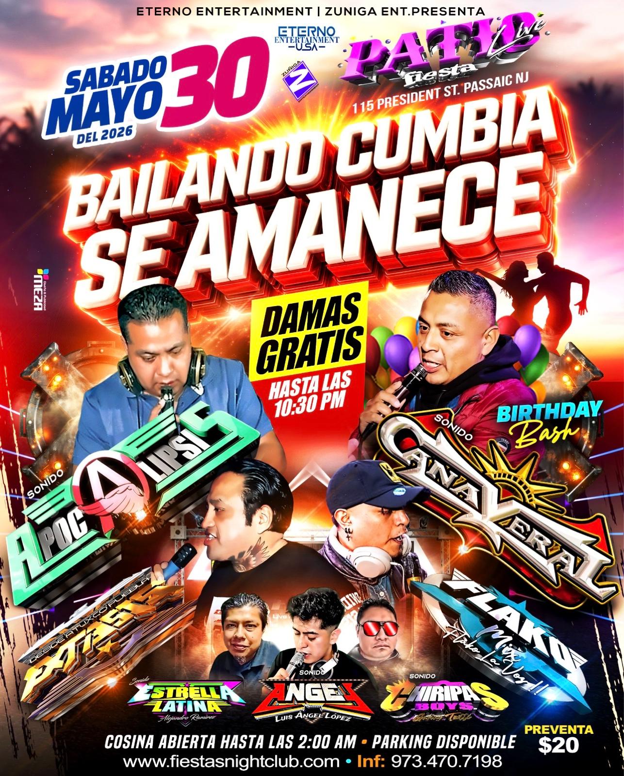 Buy tickets for BAILANDO CUMBIA SE AMANECE BAILANDO CUMBIA SE AMANECE
