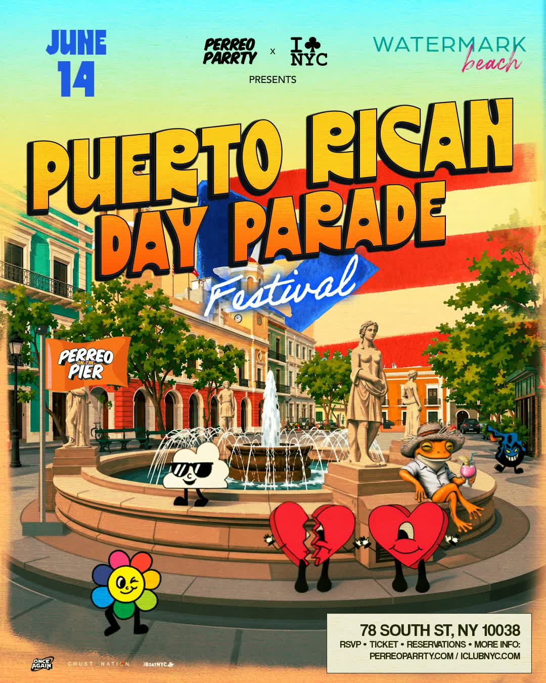 Puerto Rican Parade After Party Festival at Watermark Beach NYC