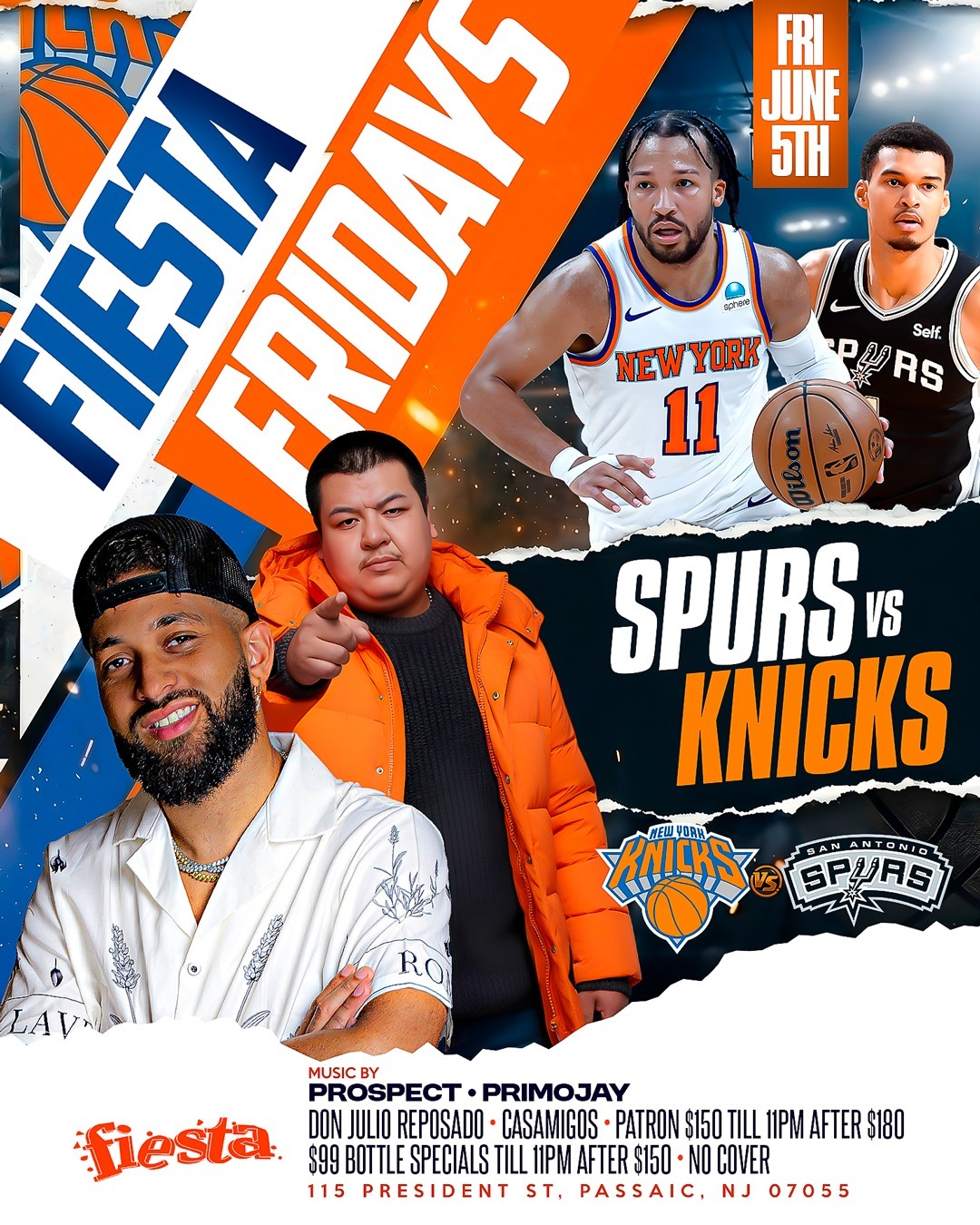 FIESTA FRIDAYS - SPURS VS KNICKS