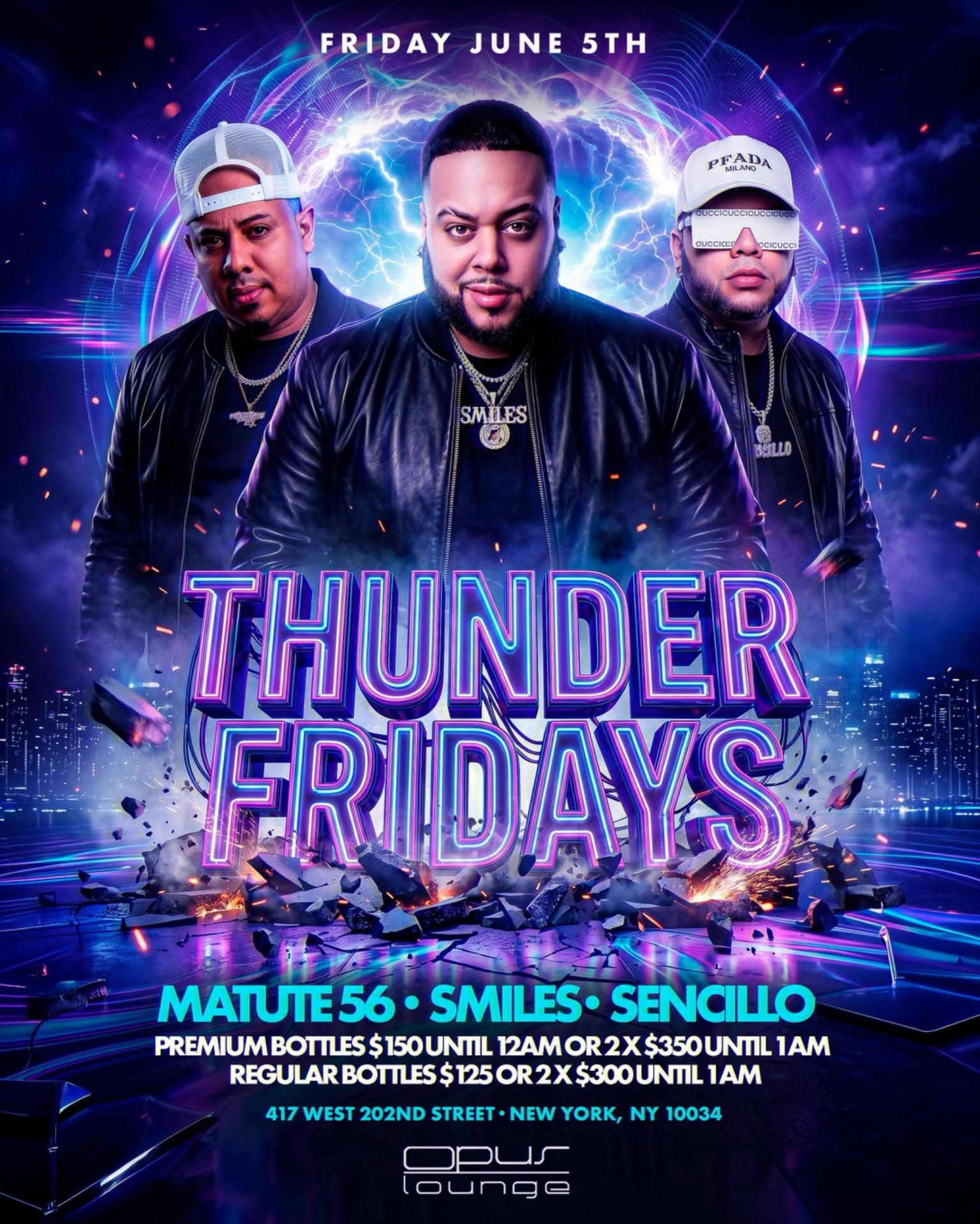 Buy tickets for Thunder Fridays Thunder Fridays