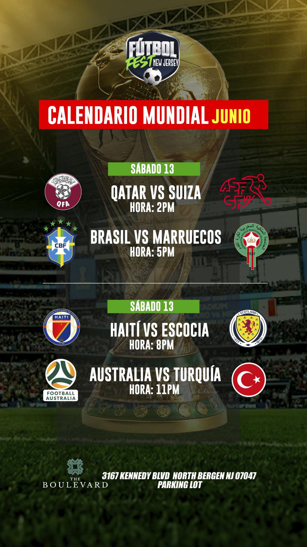 Buy tickets for FUTBOL FEST NEW JERSEY | ( V.I.P AREA ) PARTIDOS JUNIO 13 FUTBOL FEST NEW JERSEY | ( V.I.P AREA ) PARTIDOS JUNIO 13