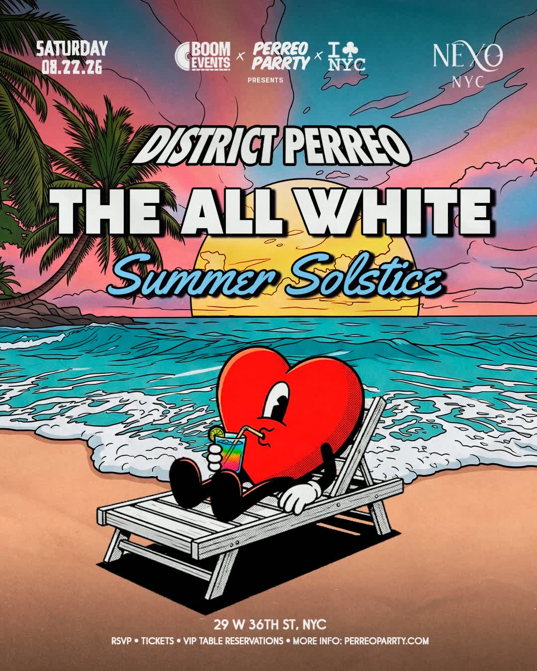 The All White Summer Solstice Reggaeton Dembow Dance Party - NEXO CLUB NYC