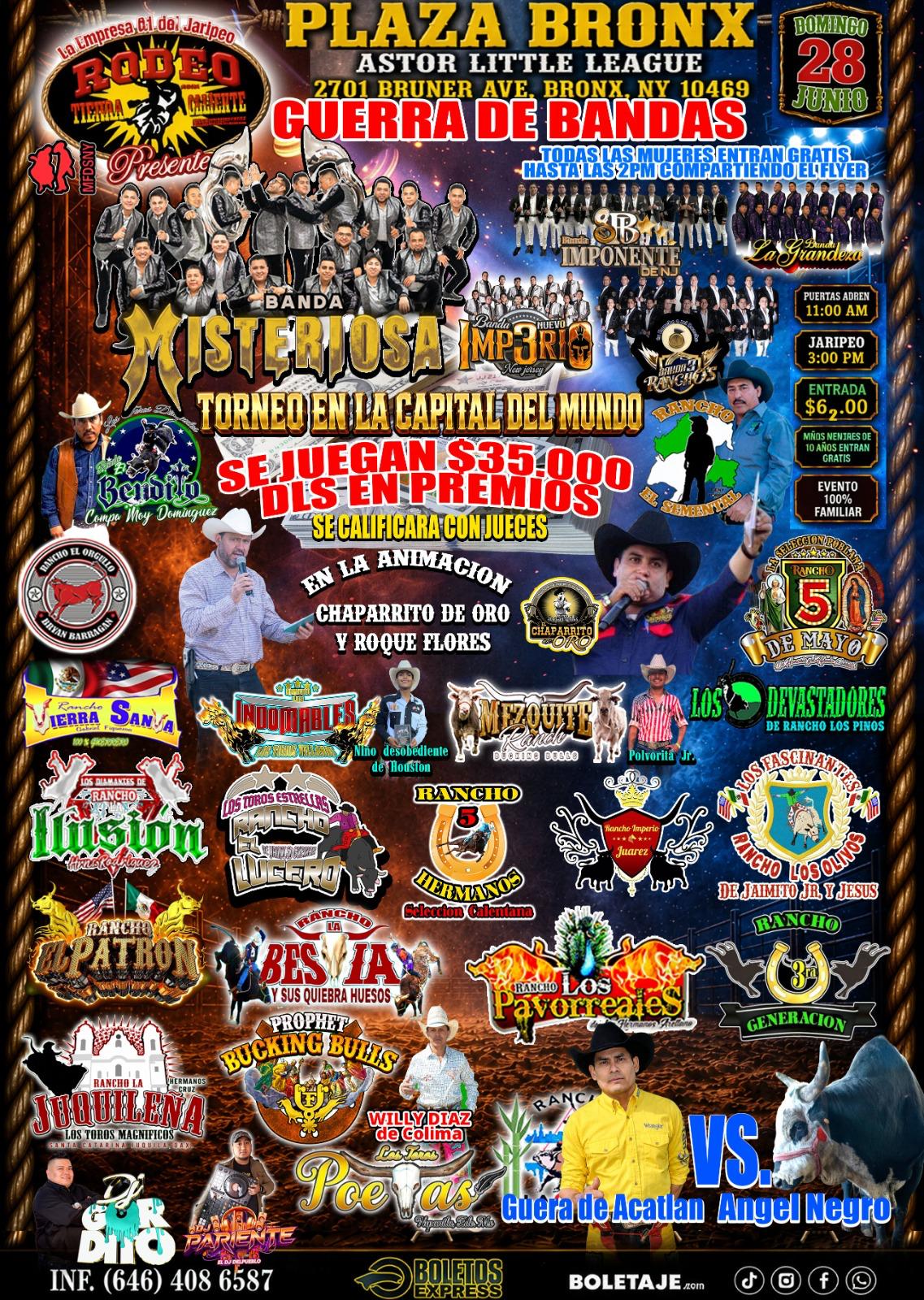 Buy tickets for BANDA LA MISTERIOSA | IMPONENTE DE NJ | LA GRANDEZA | NUEVO IMP3RIO BANDA LA MISTERIOSA | IMPONENTE DE NJ | LA GRANDEZA | NUEVO IMP3RIO