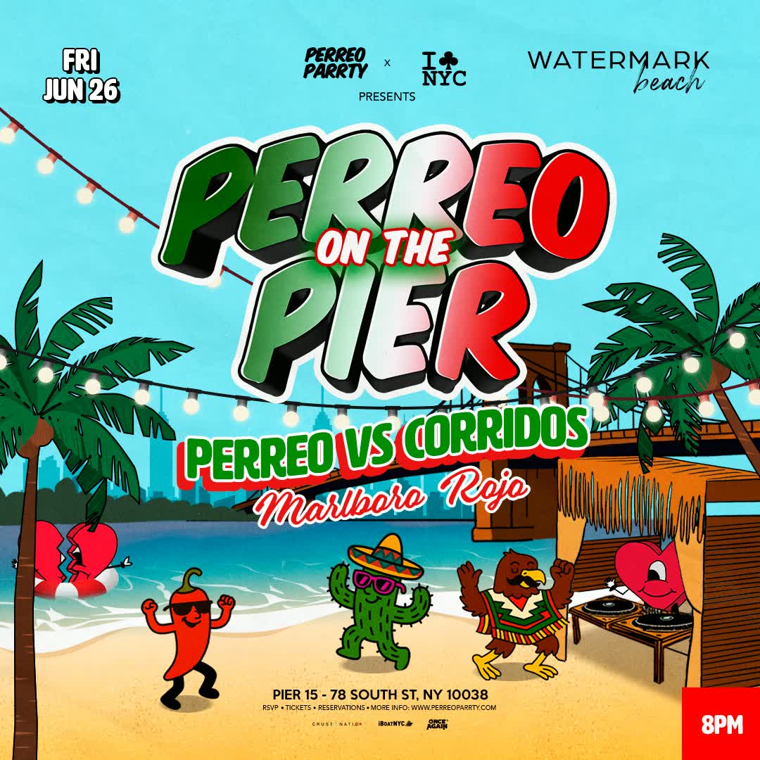 Buy tickets for Reggaeton vs Corridos - Malboro Rojo - Perreo on the Pier @ Watermark Reggaeton vs Corridos - Malboro Rojo - Perreo on the Pier @ Watermark