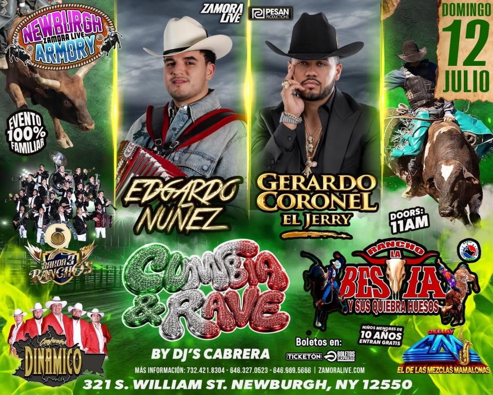Buy tickets for EDGARDO NUÑEZ • GERARDO CORONEL “EL JERRY” y MÁS! EN NEWBURGH ARMORY EDGARDO NUÑEZ • GERARDO CORONEL “EL JERRY” y MÁS! EN NEWBURGH ARMORY
