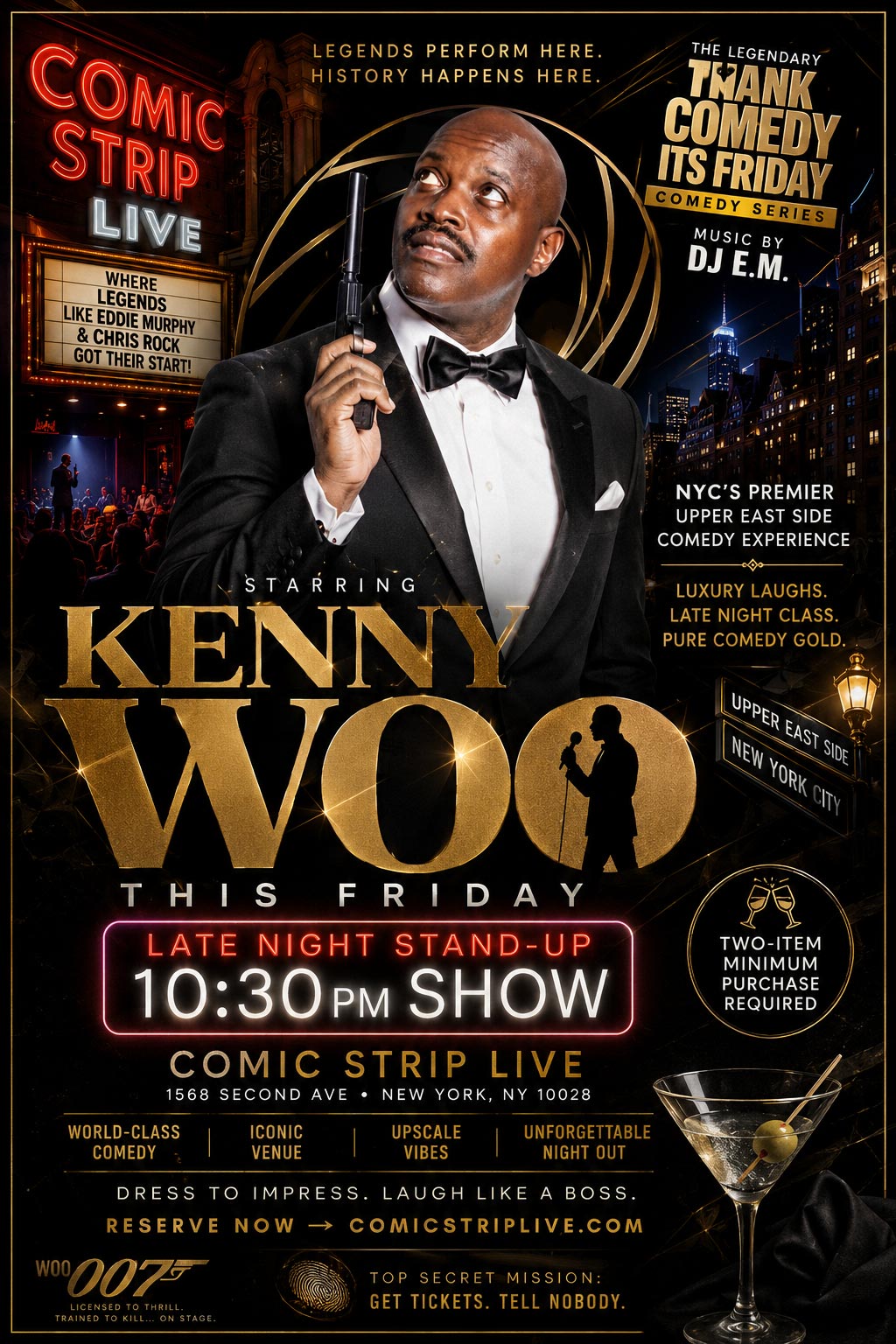 Buy tickets for KENNY WOO - Friday, June 19th Comedy Show at Comic Strip Live KENNY WOO - Friday, June 19th Comedy Show at Comic Strip Live