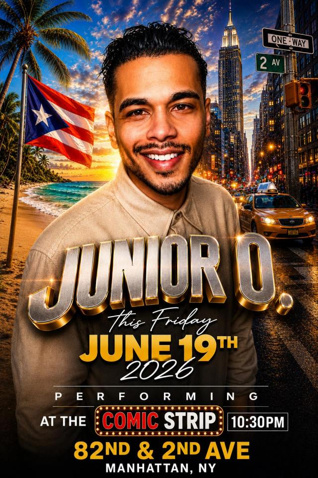 JUNIOR O - Friday, June 19th Comedy Show at Comic Strip Live