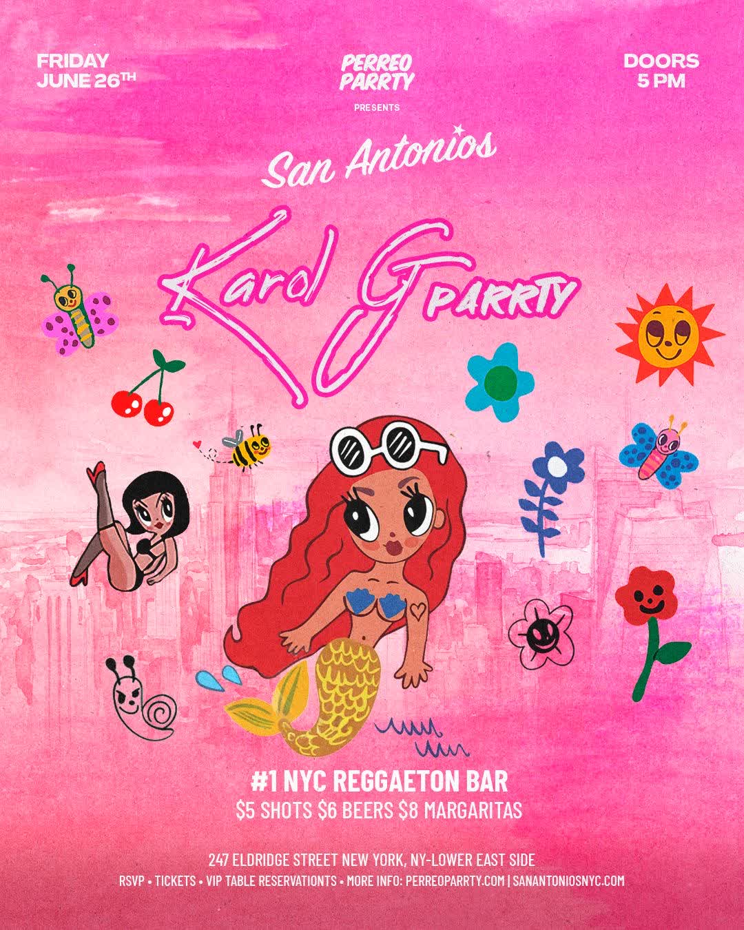 Karol G Bichota Reggaeton  Party @ San Antonios Lower East Side NYC