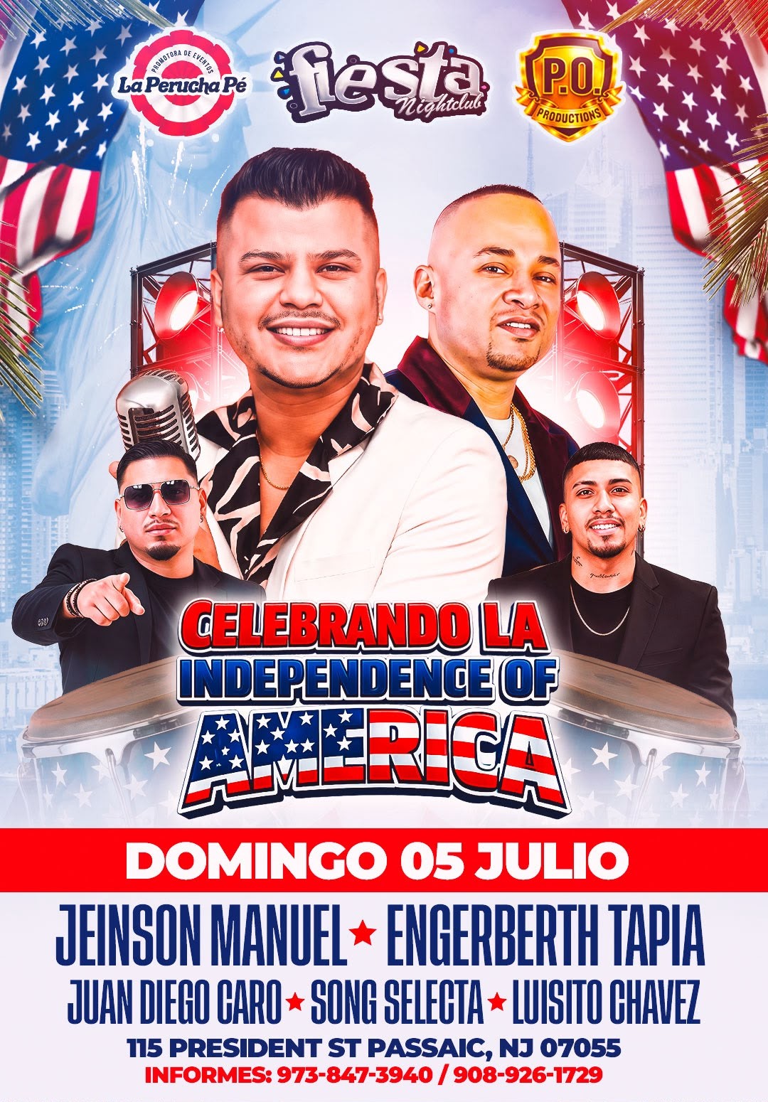 JEISON MANUEL, ENGERBERTH TAPIA, JUAN DIEGO CARO, SONG SELECTA, LUISITO CHAVEZ