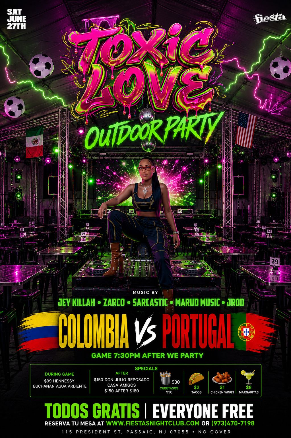 TOXIC LOVE OUTDOOR PARTY - COLOMBIA VS PORTUGAL