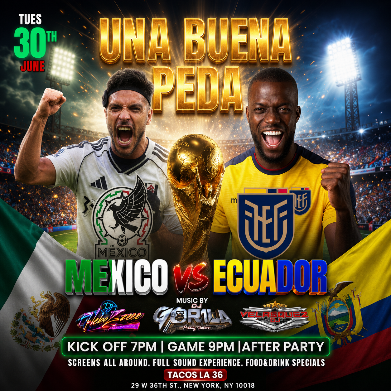 Mexico round 32 watch party
