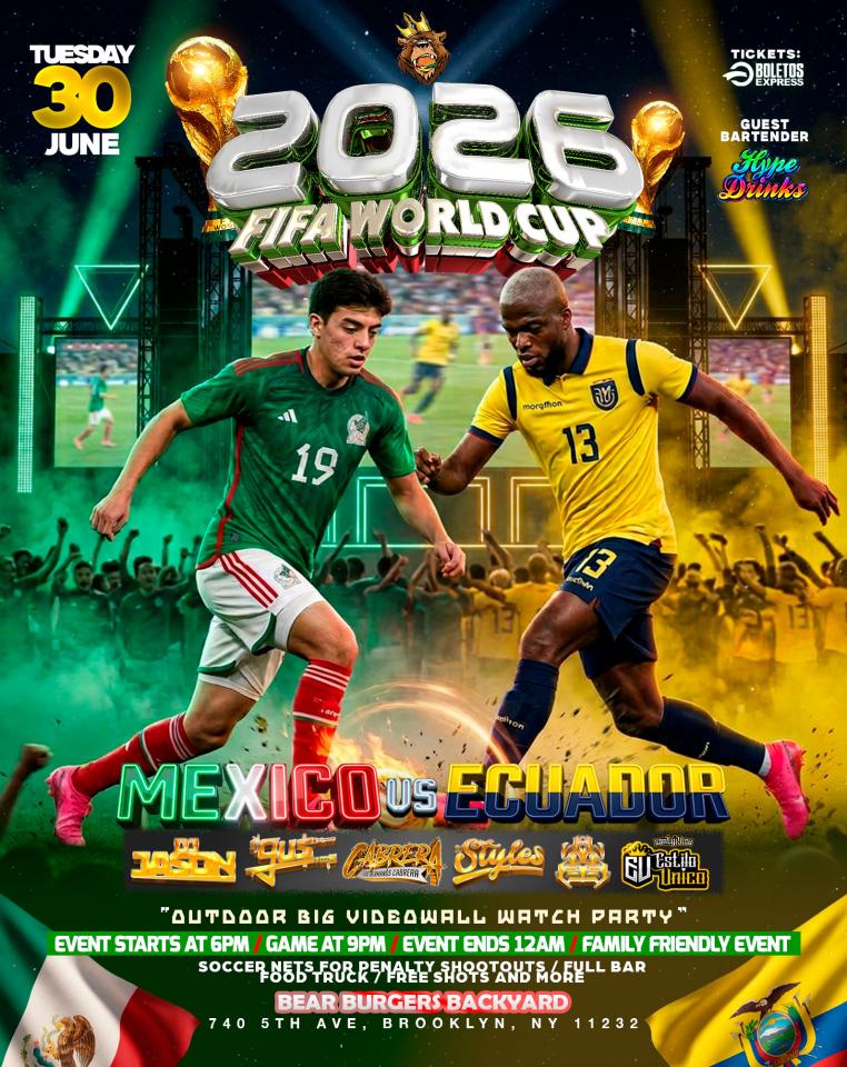 Buy tickets for Mexico vs Ecuador Outdoor Watch Party Mexico vs Ecuador Outdoor Watch Party