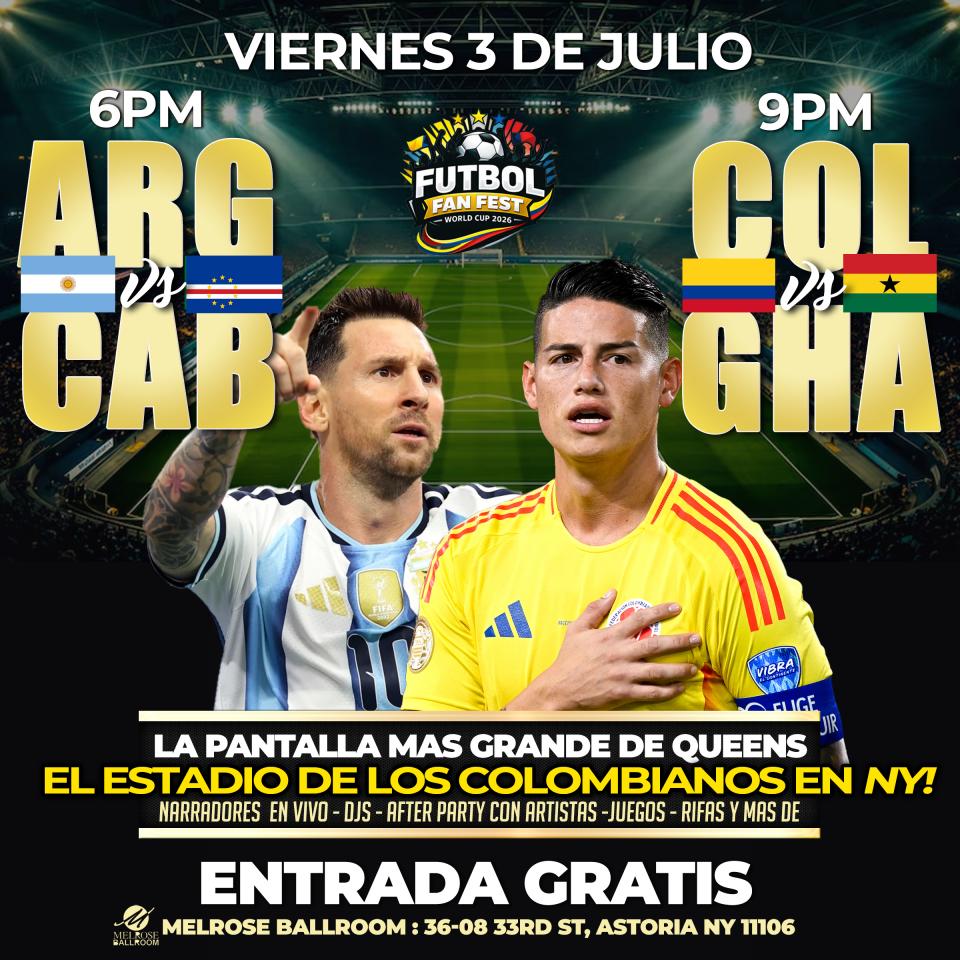 Buy tickets for 6PM ARGENTINA vs CABO VERDE • 9:30PM COLOMBIA vs GHANA 6PM ARGENTINA vs CABO VERDE • 9:30PM COLOMBIA vs GHANA