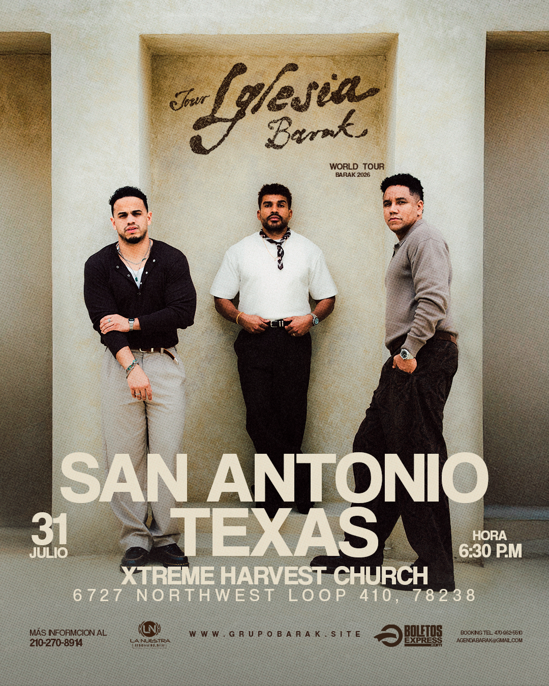 Buy tickets for GRUPO BARAK SAN ANTONIO GRUPO BARAK SAN ANTONIO