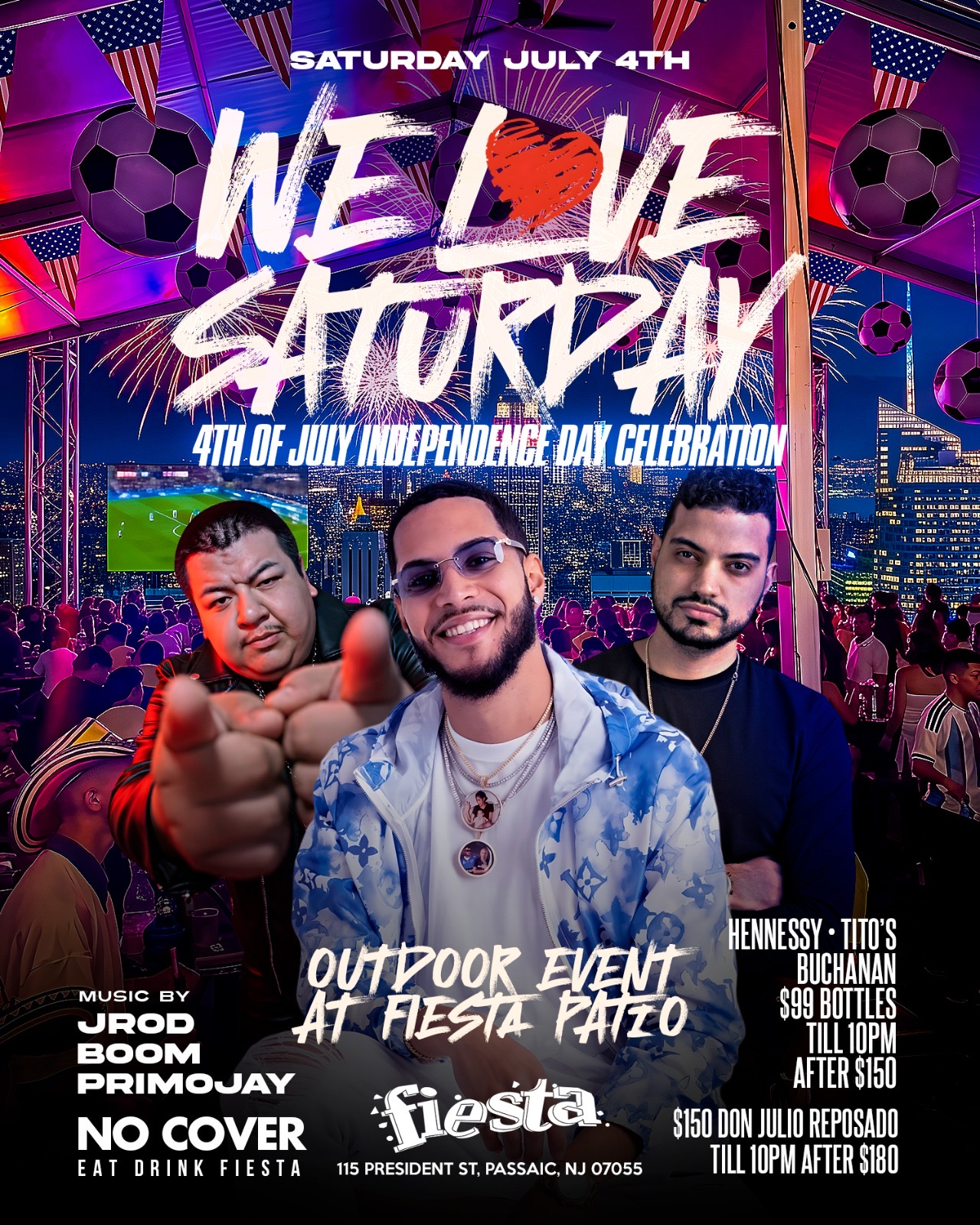 Buy tickets for WE LOVED SATURDAY- 4TH OF JULY INDEPENDENCE DAY CELEBRATION WE LOVED SATURDAY- 4TH OF JULY INDEPENDENCE DAY CELEBRATION
