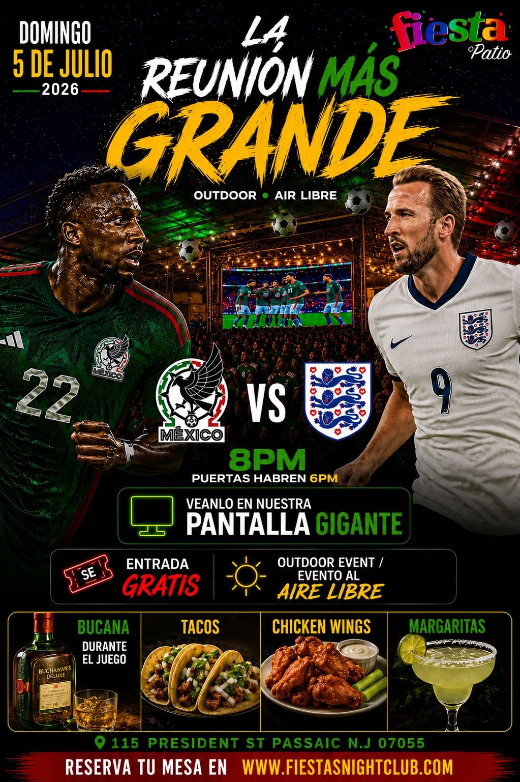 Buy tickets for Mexico vs Inglaterra Mexico vs Inglaterra