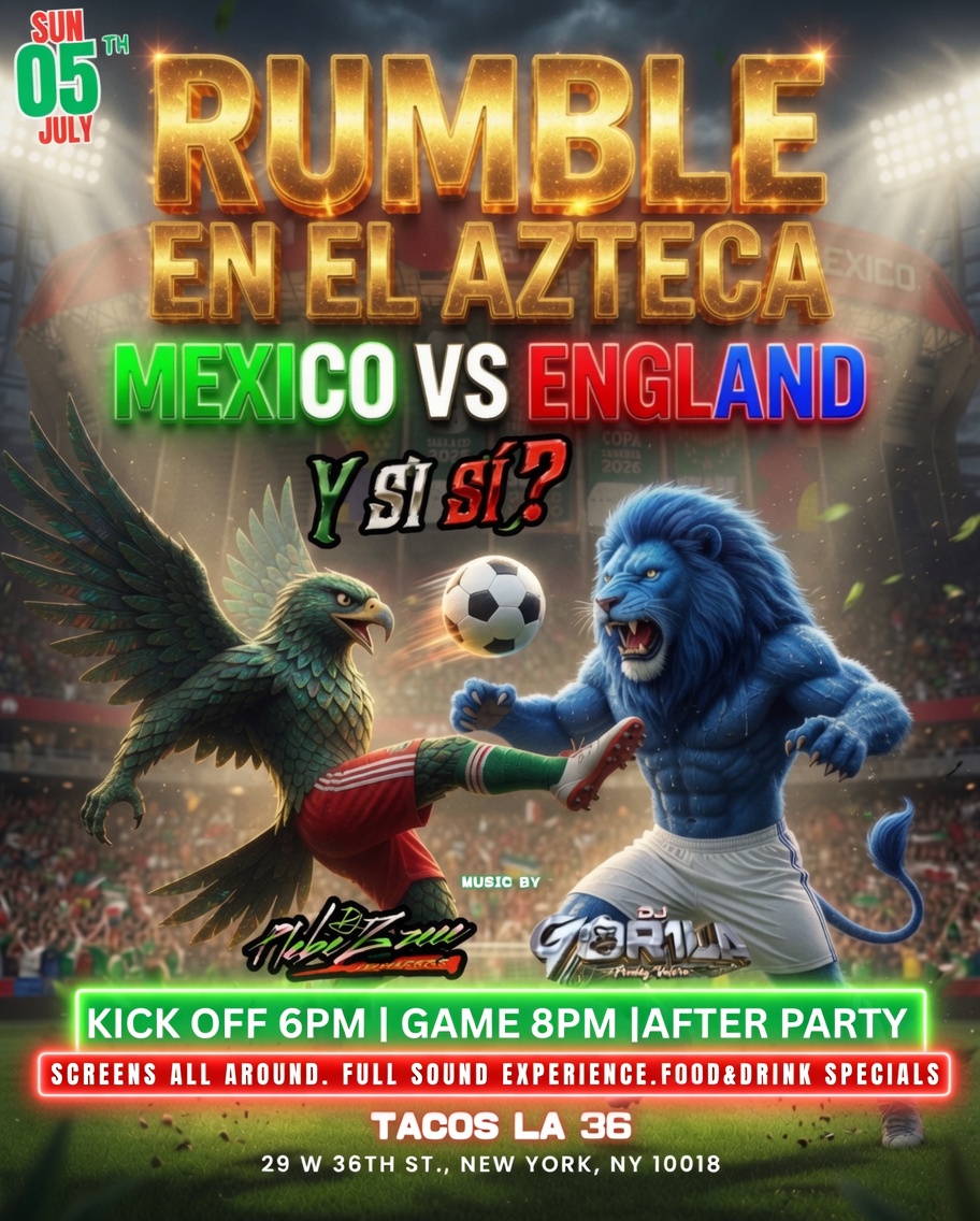 MEXICO VS ENGLAND WATCH PARTY