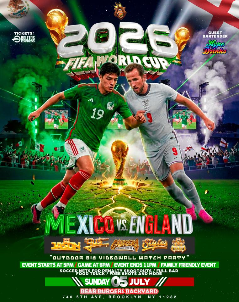 Buy tickets for Mexico vs England Outdoor Watch Party Mexico vs England Outdoor Watch Party