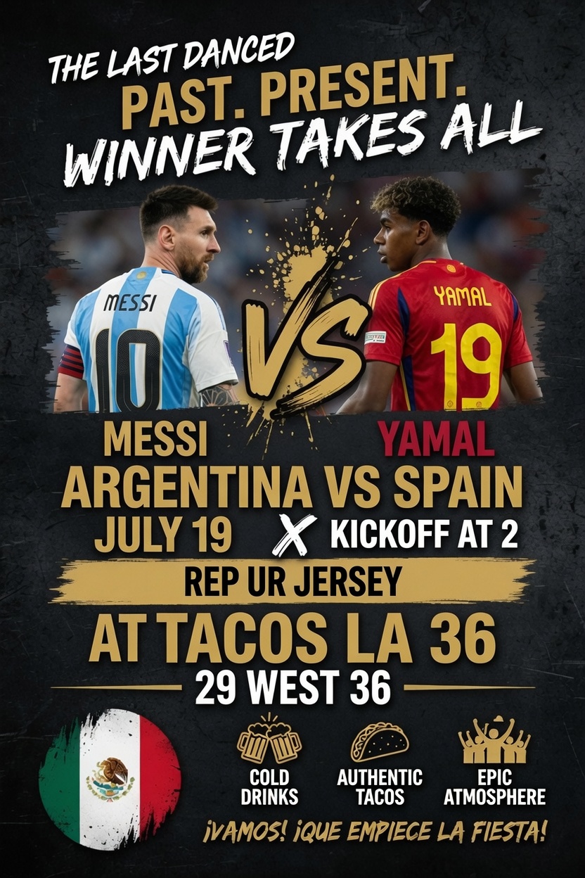 World cup final game watch party