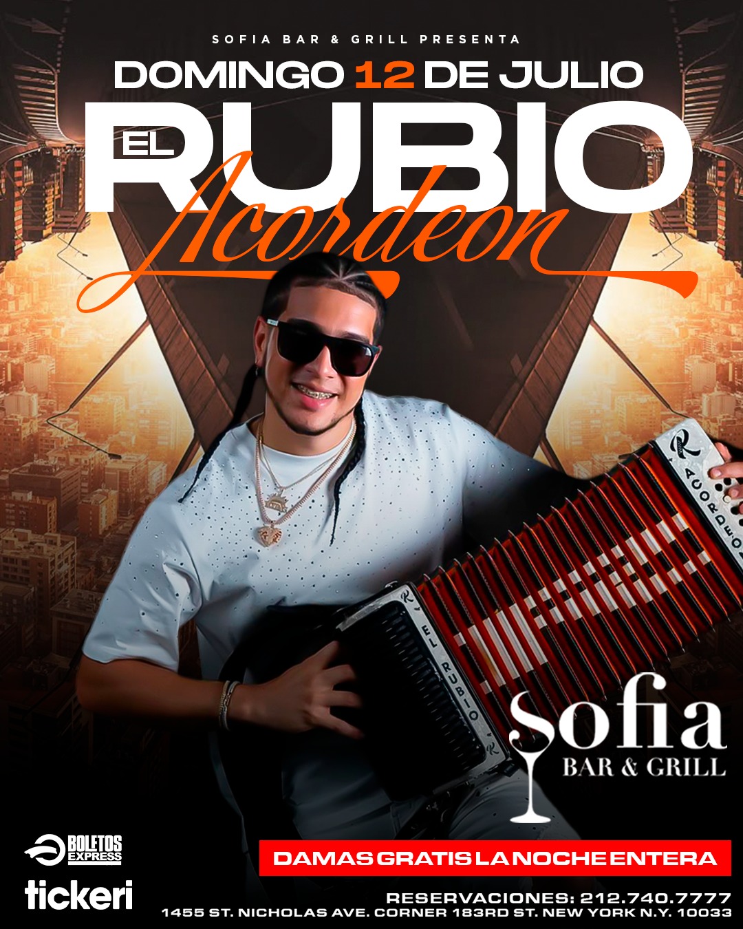 Buy tickets for EL RUBIO ACORDEON EL RUBIO ACORDEON