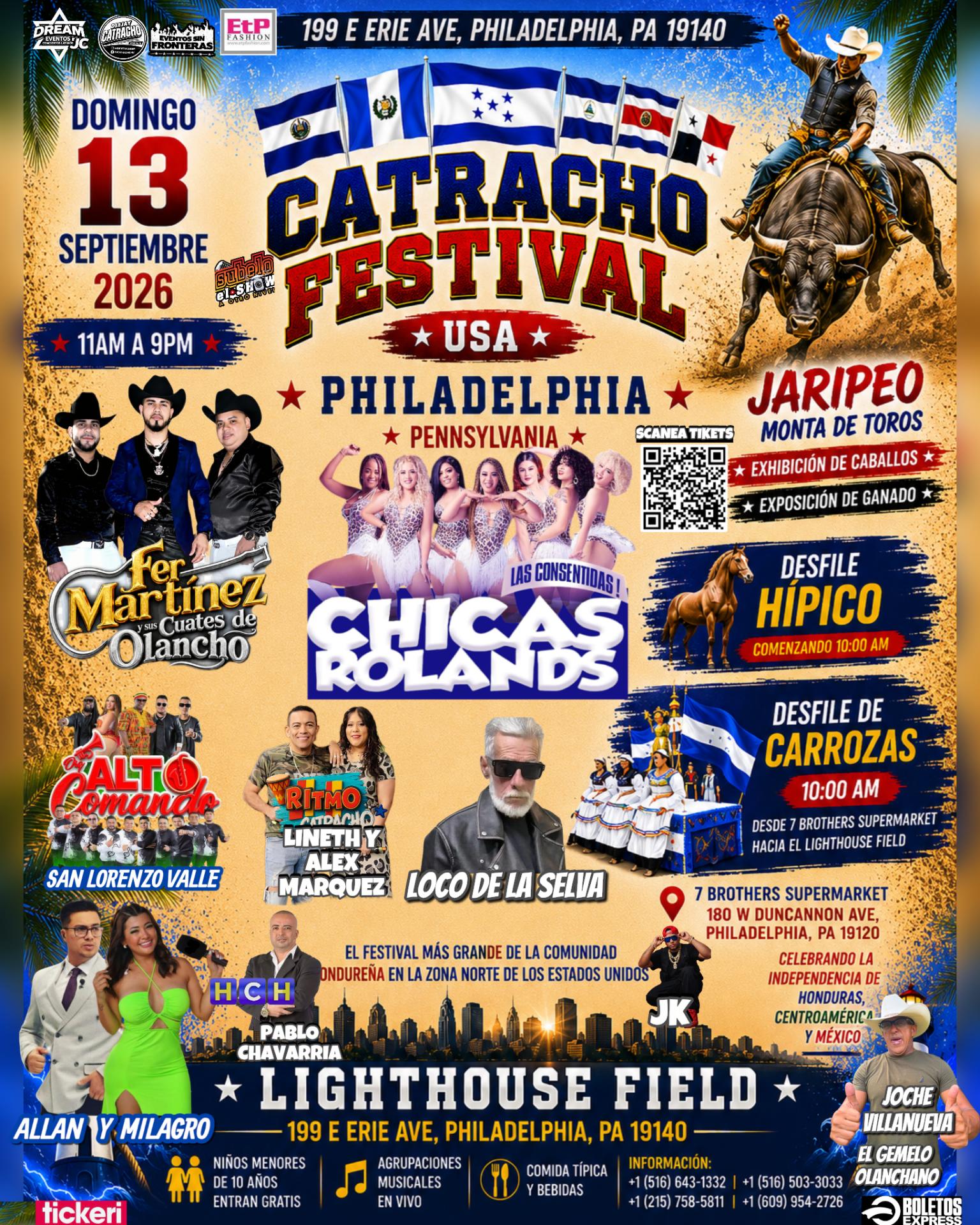 Buy tickets for Dom 13 Sept / Festival hondureño & Jaripeo / Philadelphia PA Dom 13 Sept / Festival hondureño & Jaripeo / Philadelphia PA