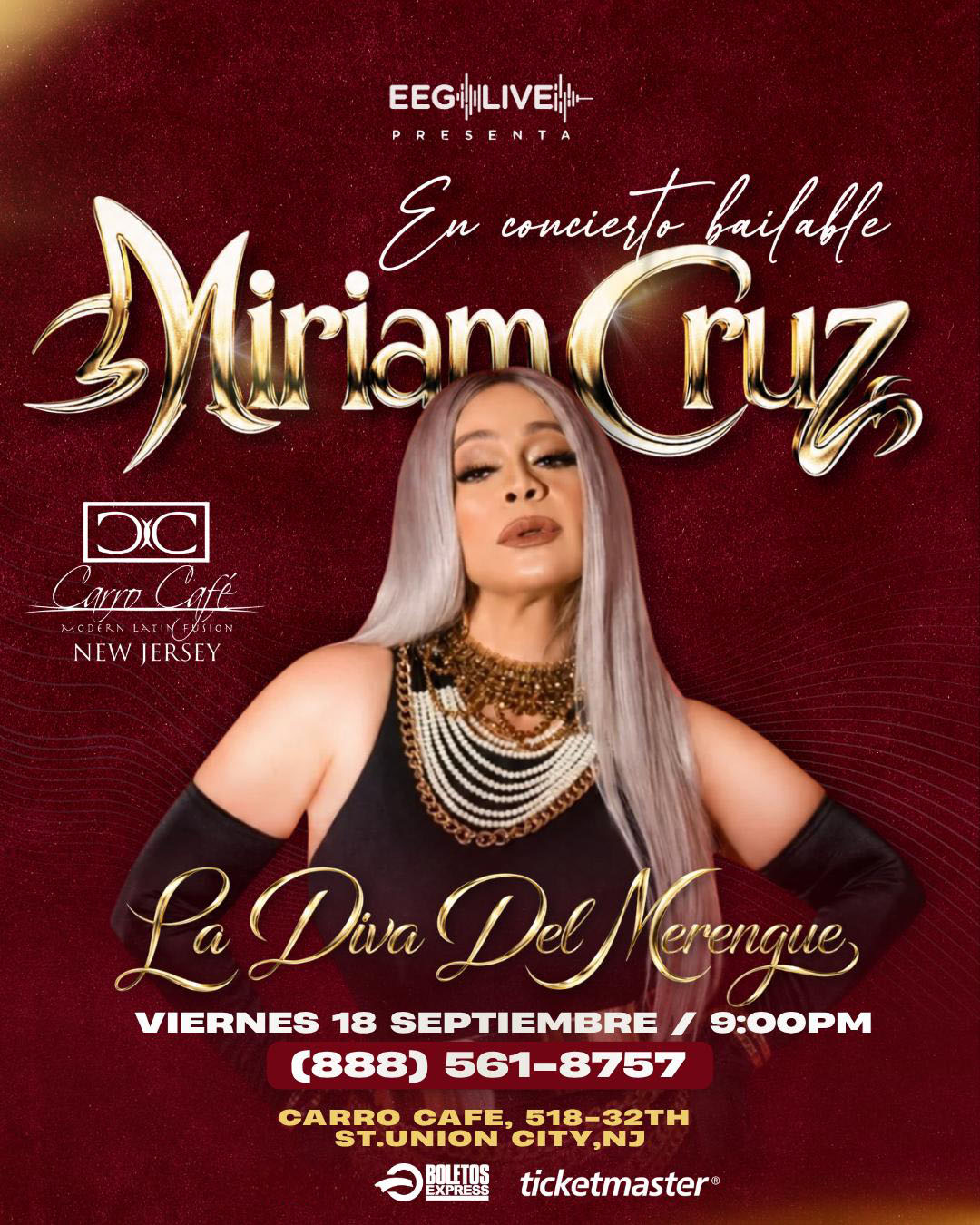Buy tickets for Miriam Cruz | RESERVA DE MESA Miriam Cruz | RESERVA DE MESA