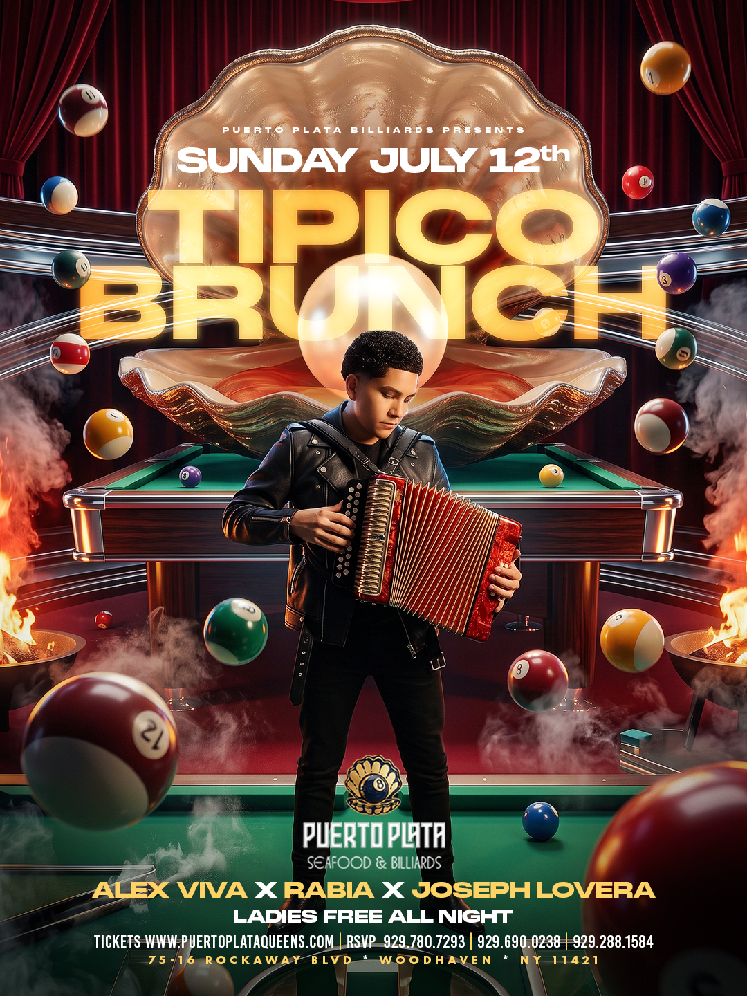 CJ ACCORDION TIPICO BRUNCH @ PUERTO PLATA QUEENS