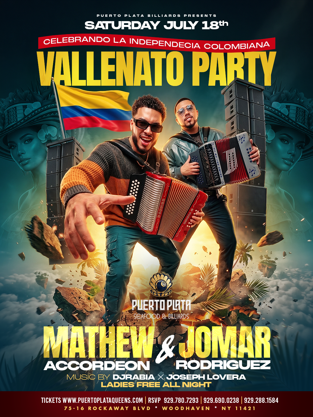 Buy tickets for COLOMBIAN INDEPENDENCE VALLENATO & TIPICO PARTY COLOMBIAN INDEPENDENCE VALLENATO & TIPICO PARTY