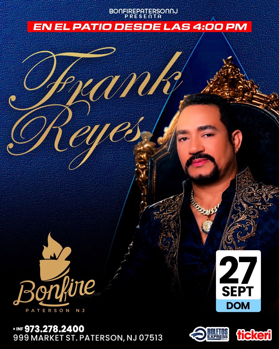 Buy tickets for Frank Reyes Frank Reyes