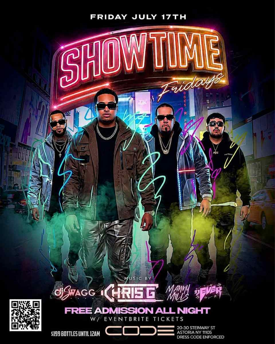 Showtime Fridays at CODE Astoria | Friday Night Party in Queens NYC