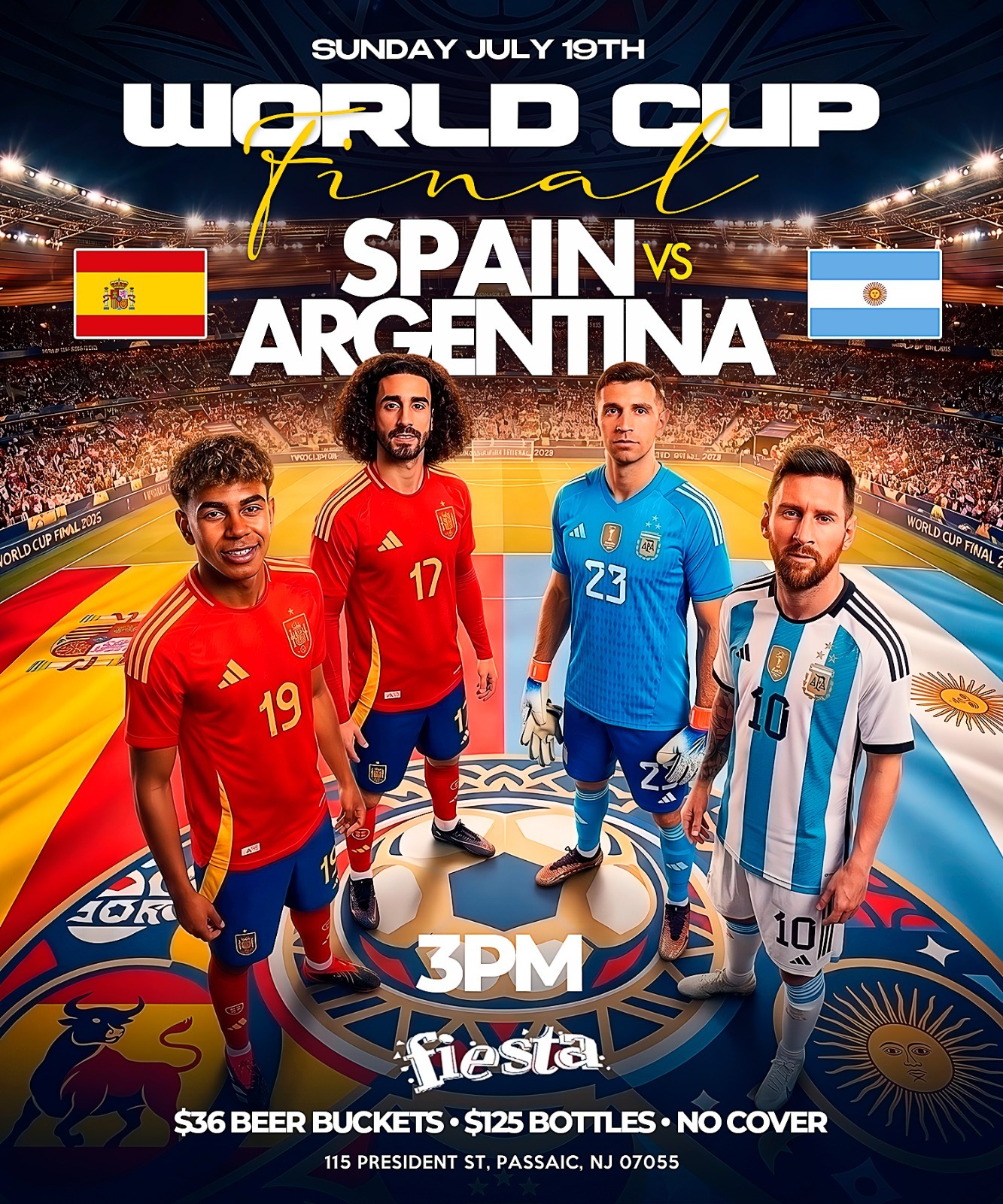 WORLD CUP FINAL, SPAIN VS ARGENTINA