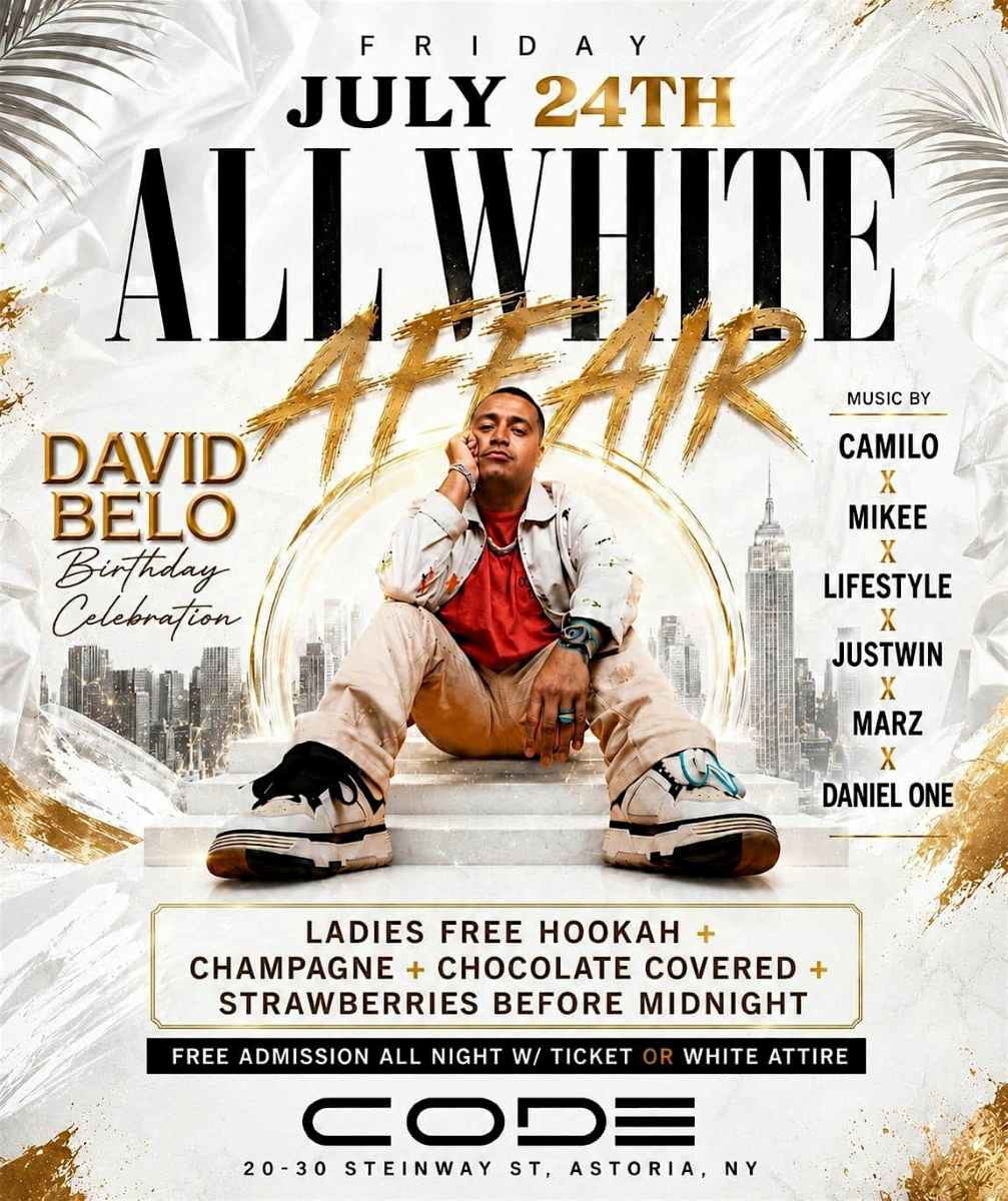 All White Affair at CODE Astoria | Friday Night White Party