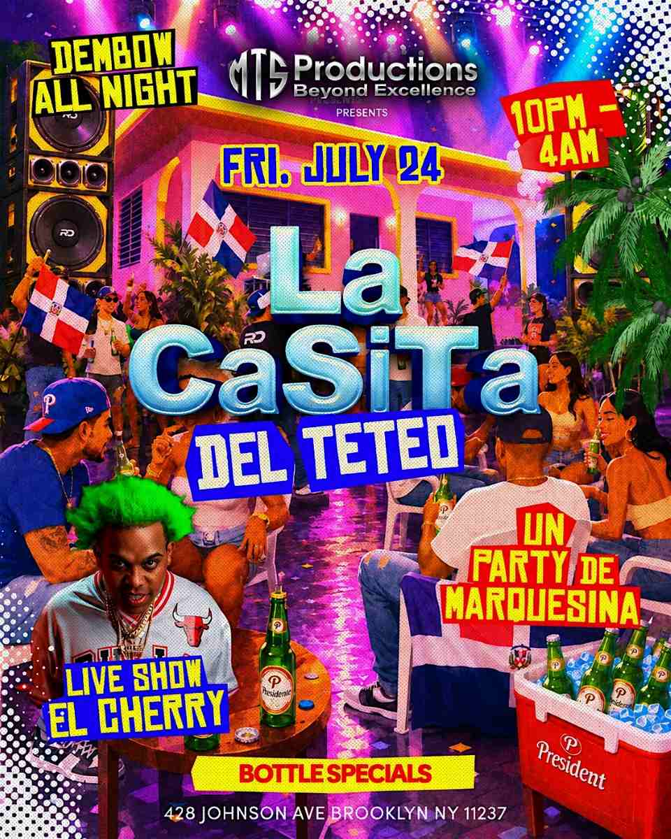 Buy tickets for El Cherry Performing Live at La Casita Brooklyn | Reggaeton Party El Cherry Performing Live at La Casita Brooklyn | Reggaeton Party
