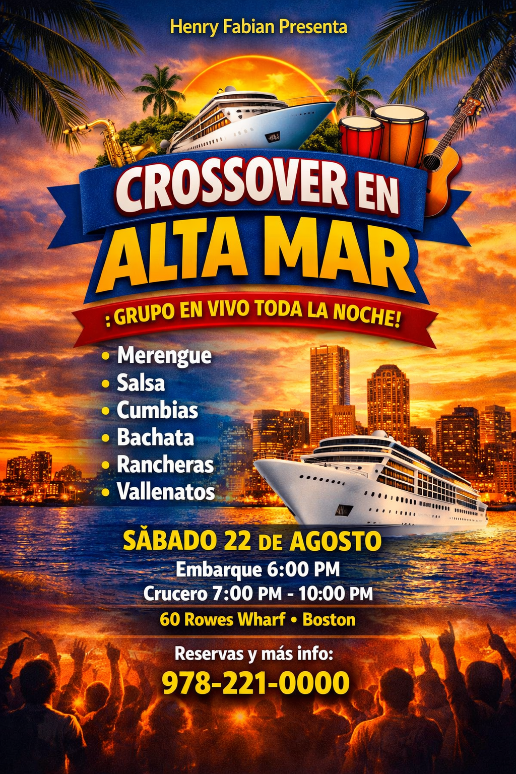 Buy tickets for CROSSOVER EN ALTA MAR CROSSOVER EN ALTA MAR
