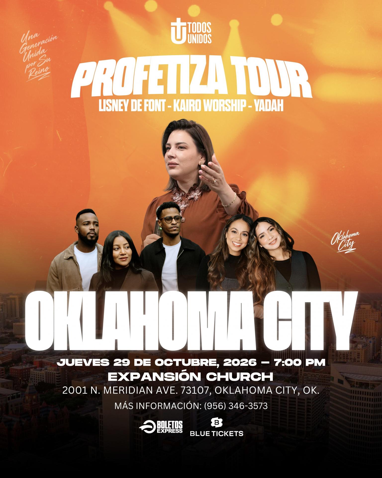 Buy tickets for Profetiza Tour - OKLAHOMA Profetiza Tour - OKLAHOMA