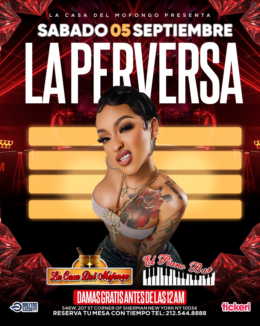 Buy tickets for LA PERVERSA LA PERVERSA