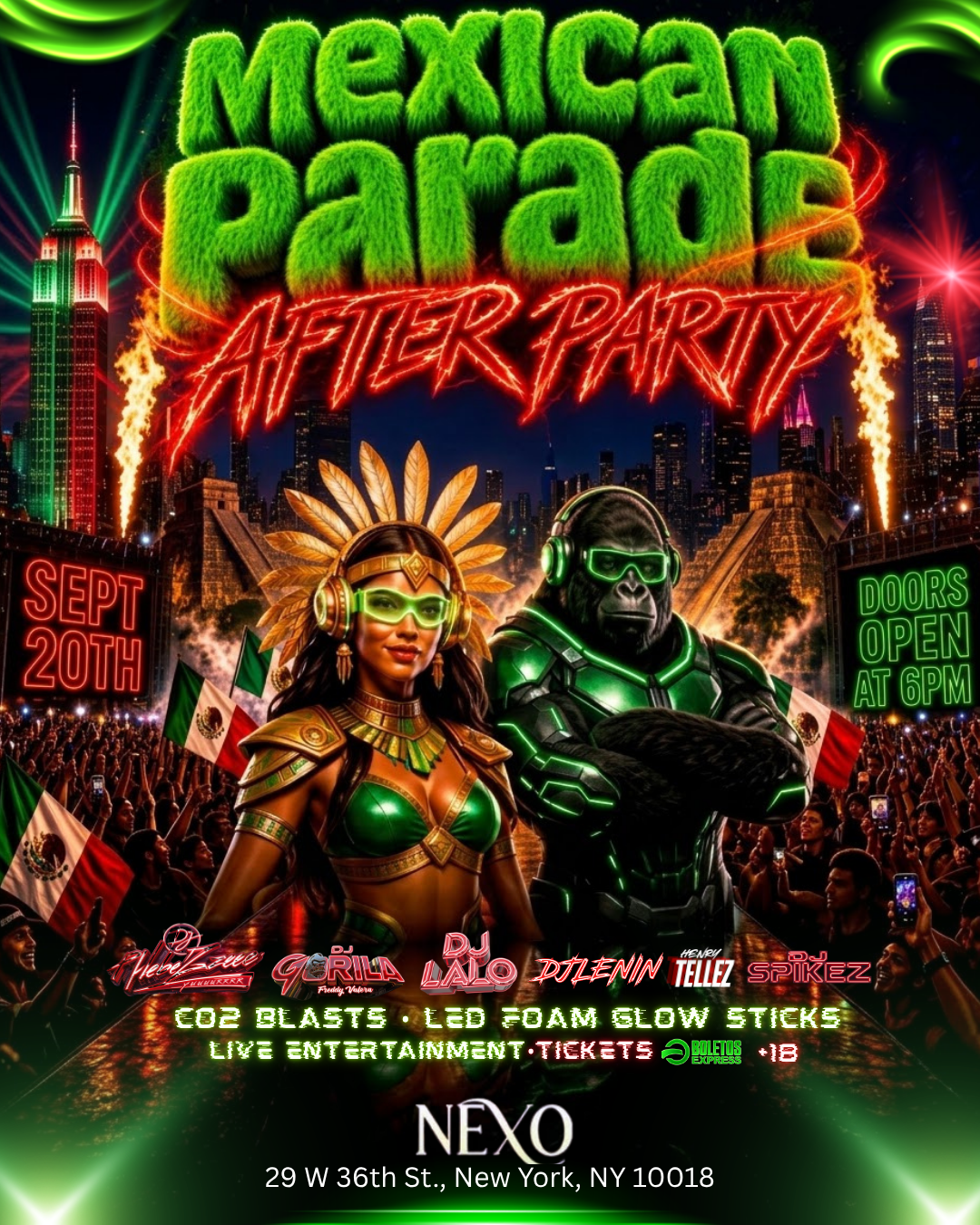 Viva MEXICO biggest after PARTY