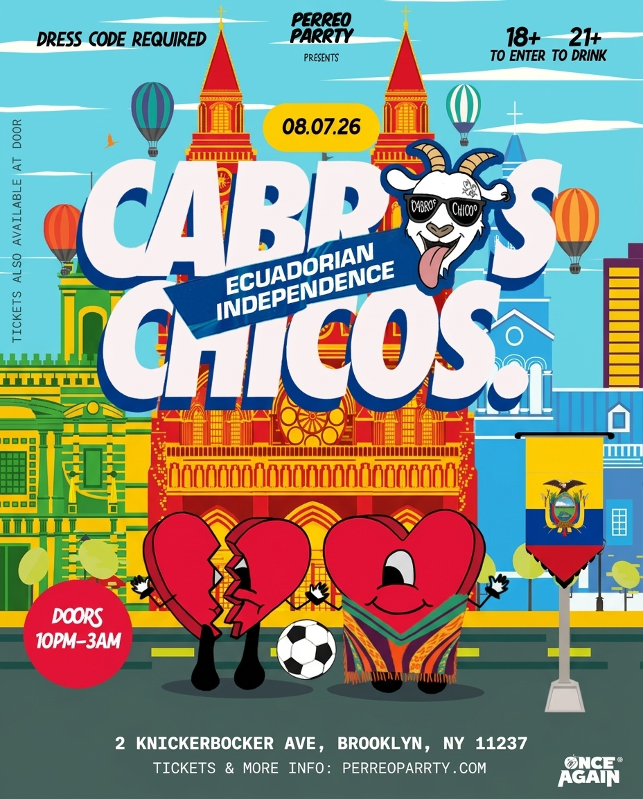 Cabros Chicos: Ecuadorian Independence | Reggaeton  Latin Dance Party (18+)