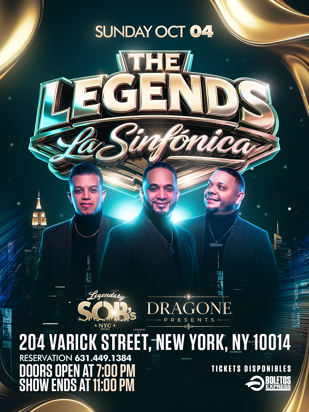 Buy tickets for The Legends at SOB'S The Legends at SOB'S