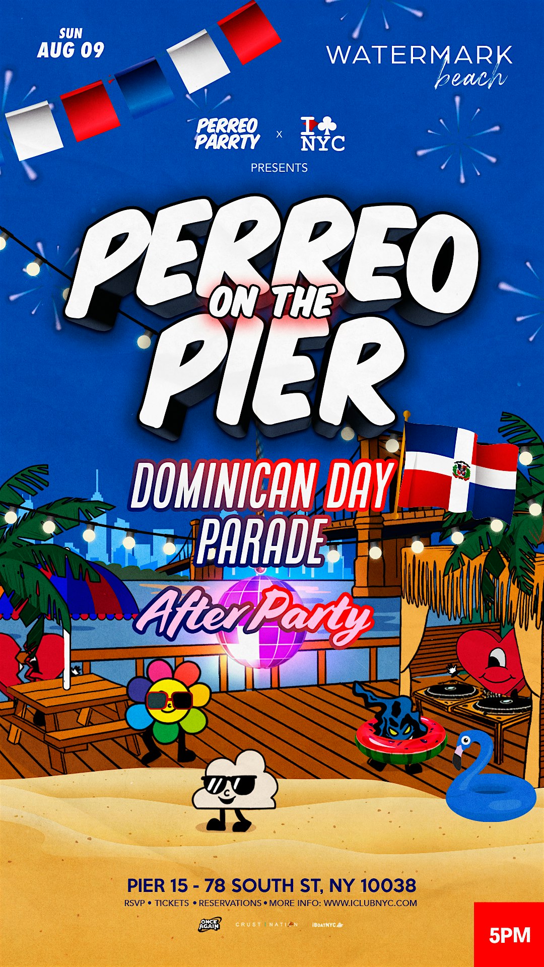 Buy tickets for #1 DOMINICAN DAY PARADE AFTER PARTY - PERREO ON THE PIER @ WATERMARK #1 DOMINICAN DAY PARADE AFTER PARTY - PERREO ON THE PIER @ WATERMARK