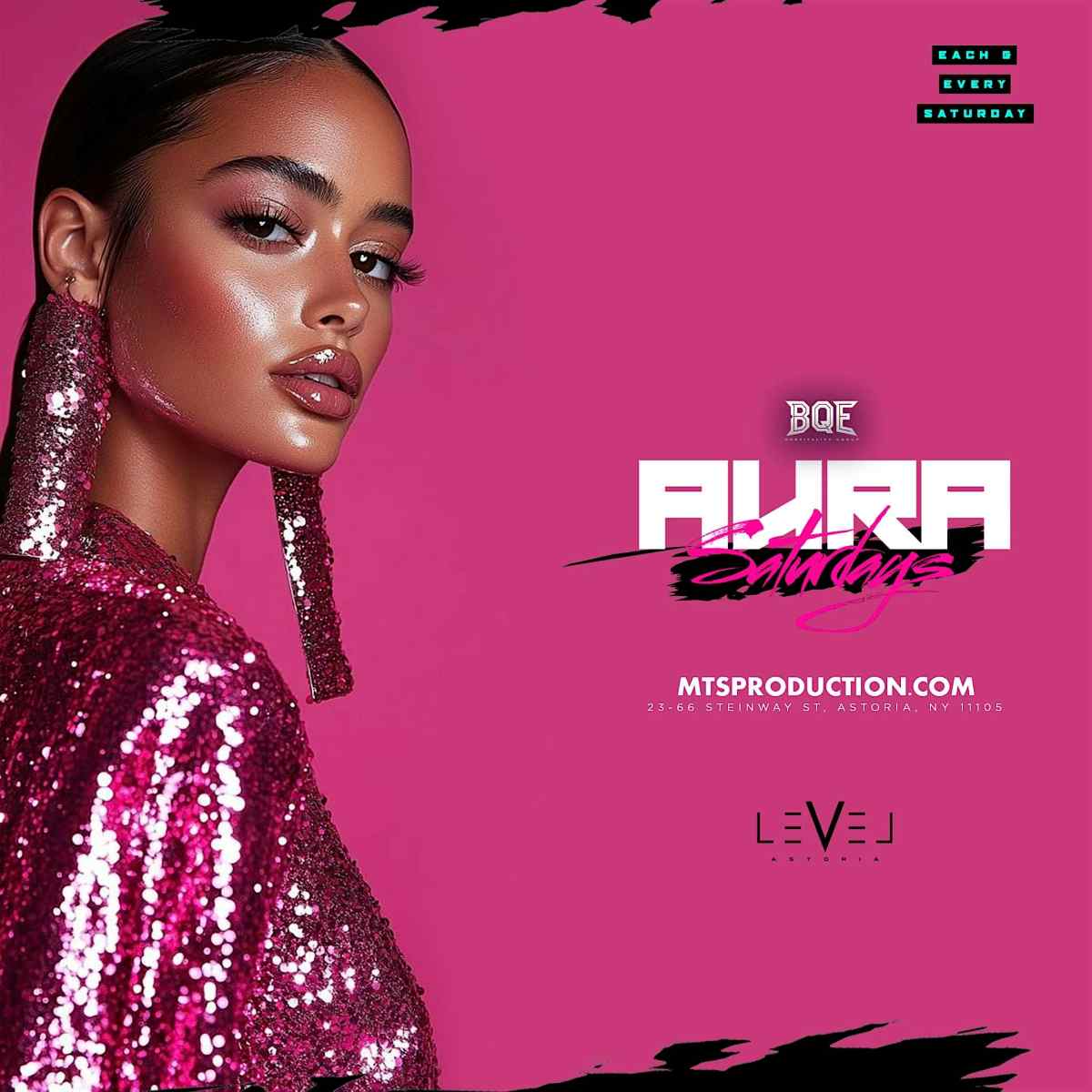 Aura Saturdays at Level Astoria | Reggaeton & Latin Party Queens NYC