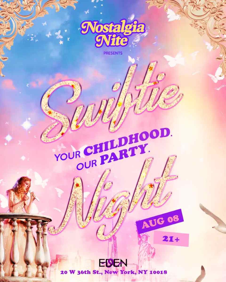 Buy tickets for Taylor Swift Night NYC at EDEN NYC | Taylor Swift Dance Party – Aug 8 Taylor Swift Night NYC at EDEN NYC | Taylor Swift Dance Party – Aug 8