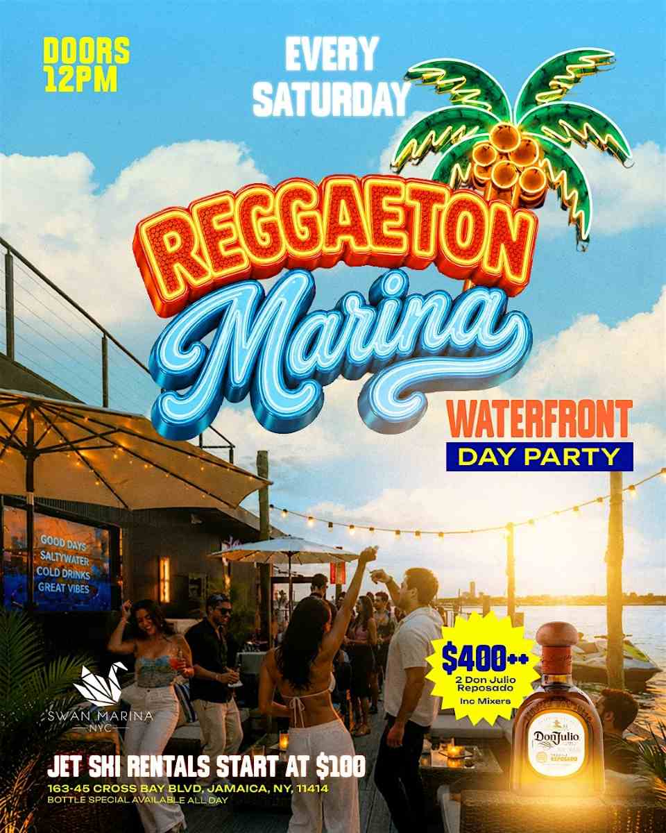 Buy tickets for Reggaeton Marina Waterfront Day Party NYC at Swan Marina | August 8 Reggaeton Marina Waterfront Day Party NYC at Swan Marina | August 8