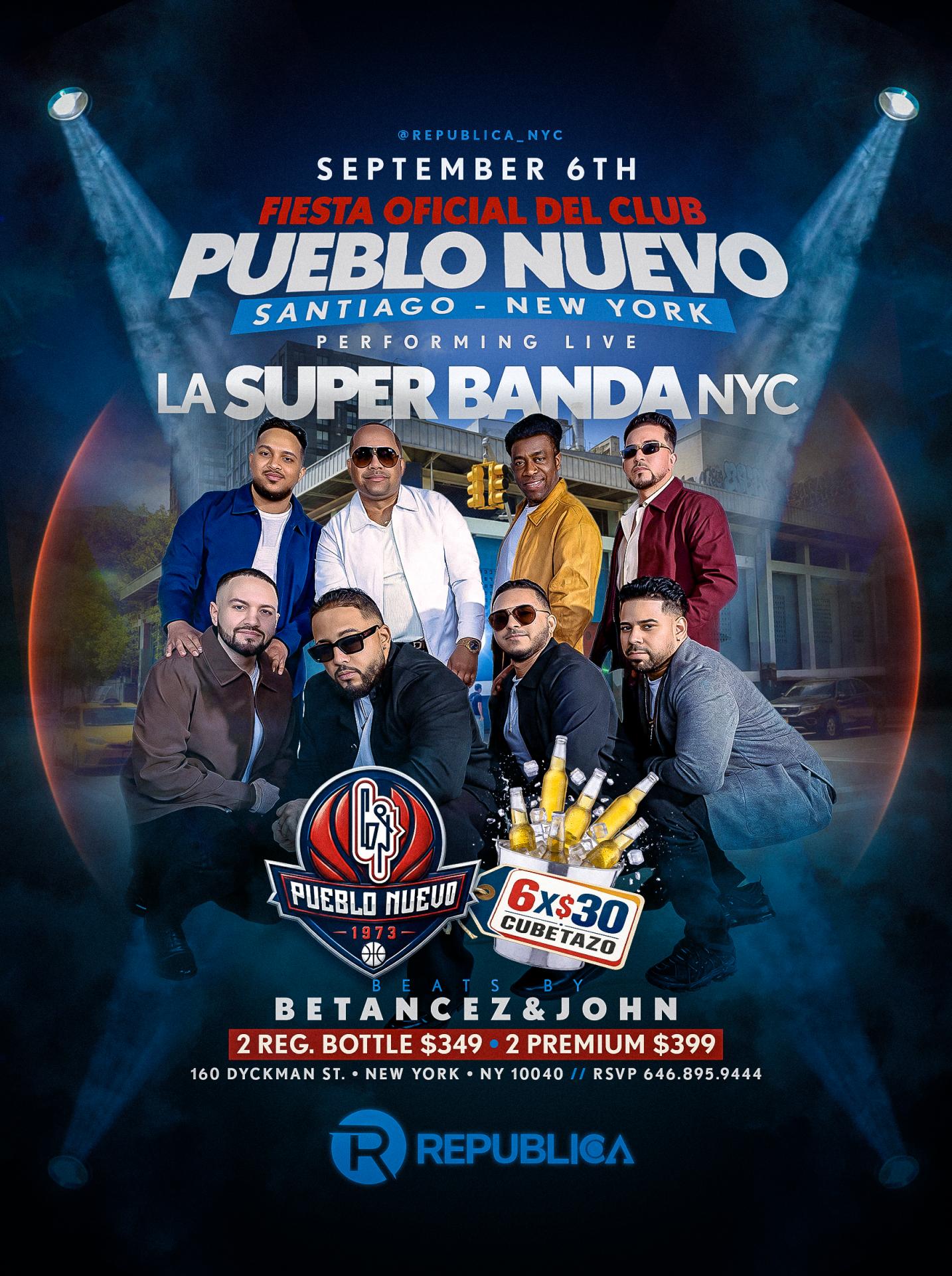 Buy tickets for Fiesta Oficial del Club Pueblo Nuevo Fiesta Oficial del Club Pueblo Nuevo